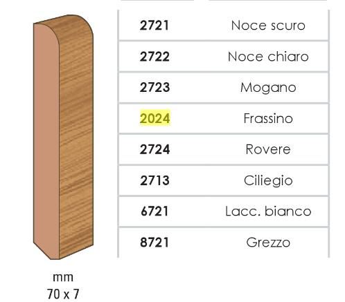 BATTISCOPA RAMIN 70X7 FRAS MT.2,1 NEW 2024