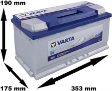 BATTERIA AUTO 95 AH VARTA