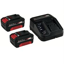 STARTER KIT 2 BATTERIE 18V 4Ah+CARICABATTERIA COMPATTO EINHELL