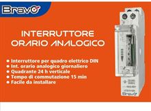 TIMER DA BARRA ANALOGICO C/RISERVA DI CARICA  BRAVO 93003222