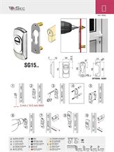 PROTEZIONE FISSA ESTERNA ACCIAIO CROMO SATINATO DISEC SG15D1AT