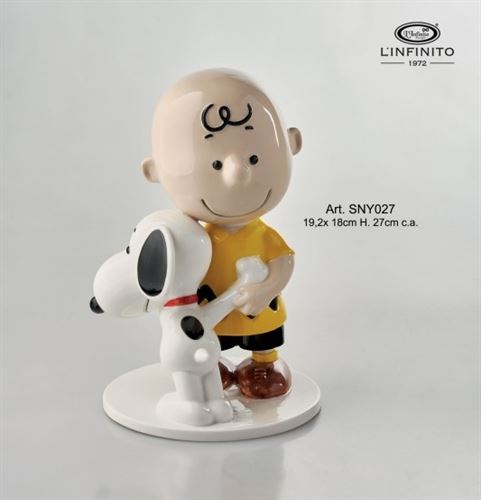 CHARLIE BROWN E SNOOPY BIG IN PORCELLANA SNY027