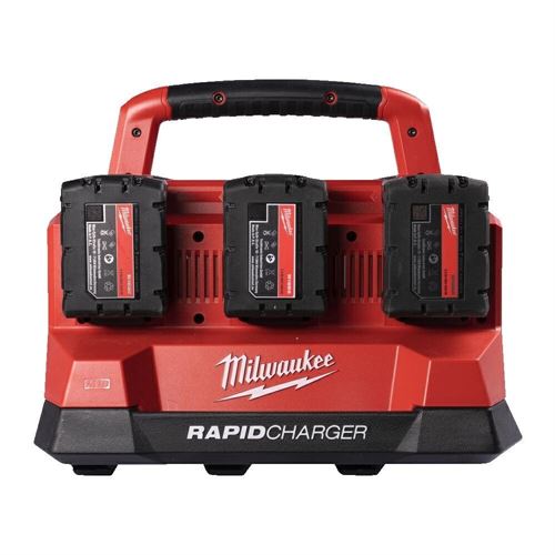 CARICABATTERI MULTIPLO M18 PC6      MILWAUKEE 4932480162