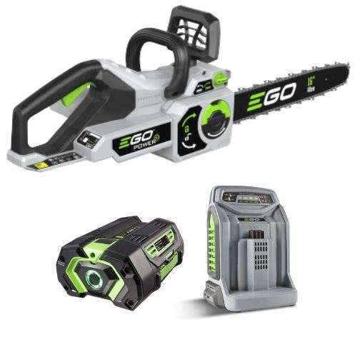 KIT EGO POWER MOTOSEGA CS1614E BATTERIA 5 AH + CARICA BATTERIA