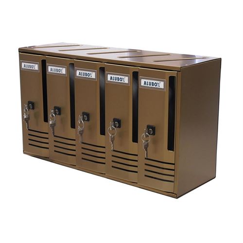 ALUBOX BLOCCHIERA CUBO C5 BRONZO 20C5BR