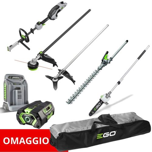 EGO POWER KIT MULTITOOL MHBC 1204 MOTORE+4PZ+ BATTERIA E CARICAT