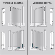 CHIUDICANCELLO CAMME DC630G VERTICALE NERO SX ASSA ABLOY