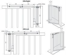 CHIUDICANCELLO CAMME DC630G VERTICALE NERO SX ASSA ABLOY