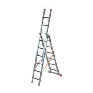 SCALA GENIA ALLUMINIO 3 PEZZI 3X6 H.205,H.420 FACAL G200-3