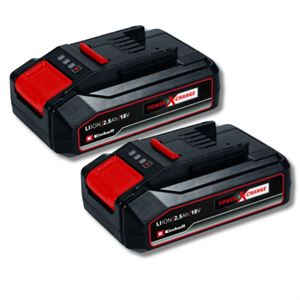 2 BATTERIE POWER X-CHANGE 18V 2,5 Ah EINHELL