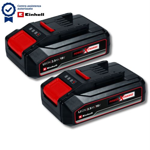 2 BATTERIE POWER X-CHANGE 18V 2,5 Ah EINHELL