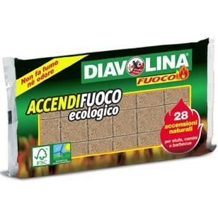 DIAVOLINA ACCENDIFUOCO ECOLOGICO 28 PZ