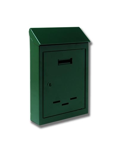 CASSETTA POSTALE C/TETTO CT3 VERDE MISURE: L.20cm H.31 P.6