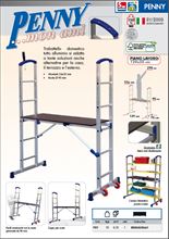 FACAL TRABATTELLO DOMESTICO ALLUMINIO PENNY H.174 PIANO 129X50