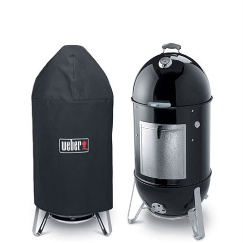 WEBER SMOKEY MOUNTAIN COOKER 37 AFFUMICATOIO 711004 CON CUSTODIA