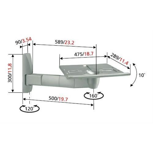 PORTA TV TVB220 SILVER